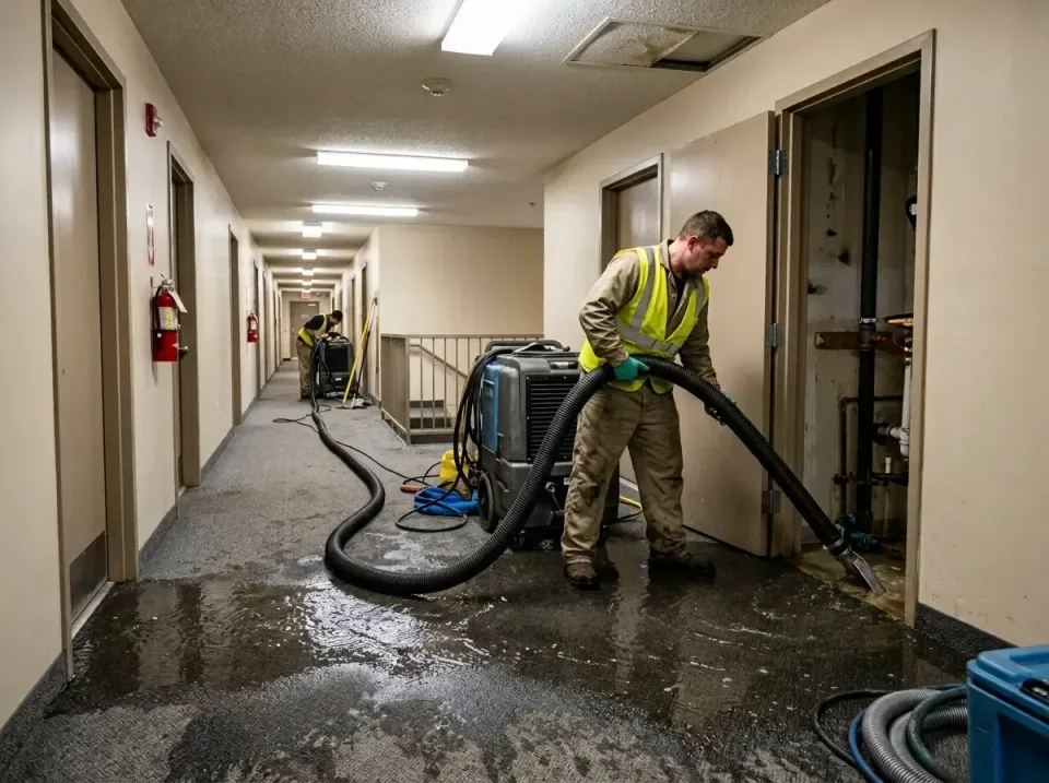 multi-unit-apartment-hallway-f-005 — frequently asked questions, Emergency Burst Pipe Water Extraction & Removal in Ashevill…